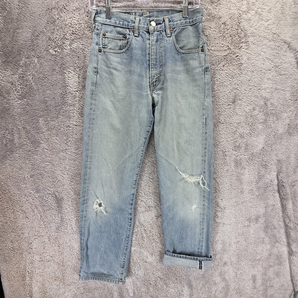 Vintage Levis 502XX Jeans Mens Blue Selvedge LVC Made in Japan Denim Fits 27x28